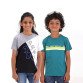 Pamkids Cityscape Dapper Duo: Deep Lake Sophistication with Black T-Shirt Style | Fashion-Forward Kids (Sizes 1-12 Years)